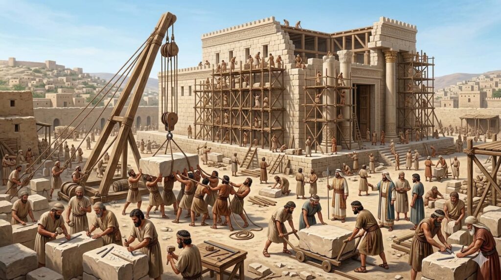 bible 1 rois 5 construction temple salomon jerusalem