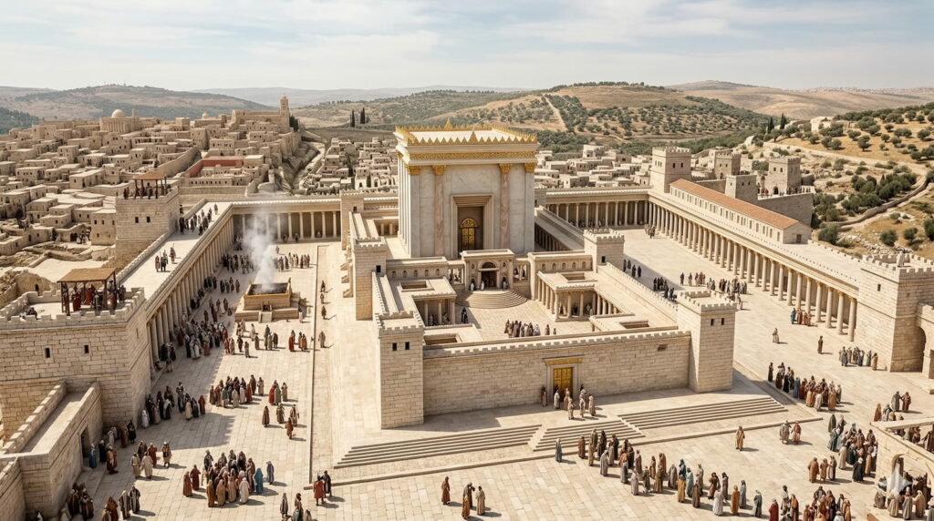 salomon temple-jerusalem celeste 1 rois 6 bible