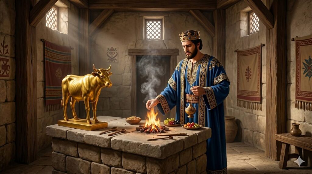 1 rois 12 roi jeroboam veaux or bible